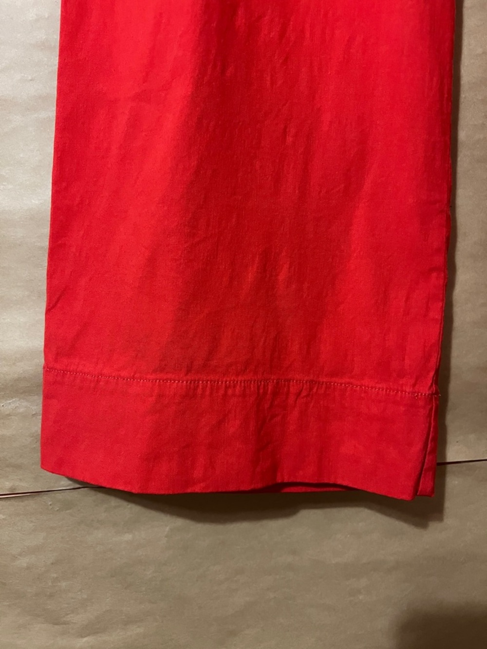Anthropologie | Maeve The Colette Pants Linen Blend Wide Leg Red Size 26 - Picture 7 of 11
